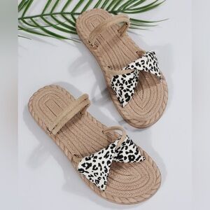 SHEIN Leopard Sandals Sz 7.5